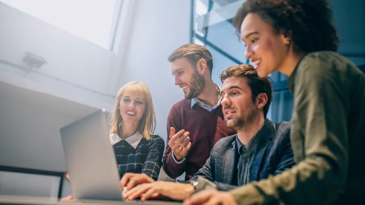 Team working on a project at svdsn